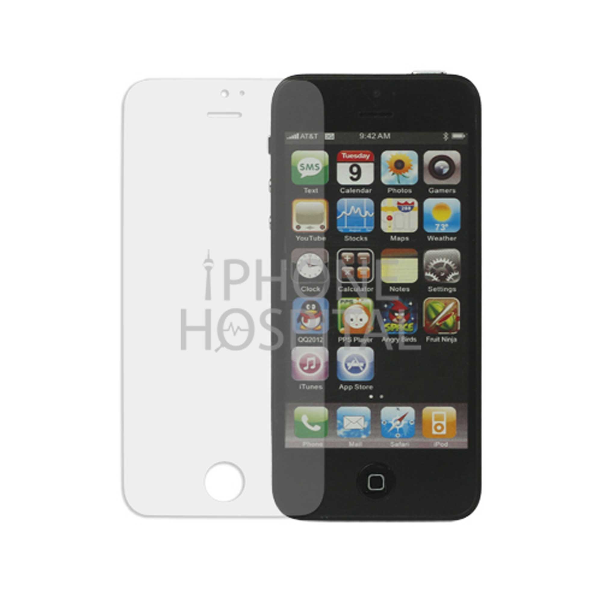 ISME Screen Guard Pro - Klarsicht-Schutzfolie (Front) für iPhone 5 / 5C / 5S